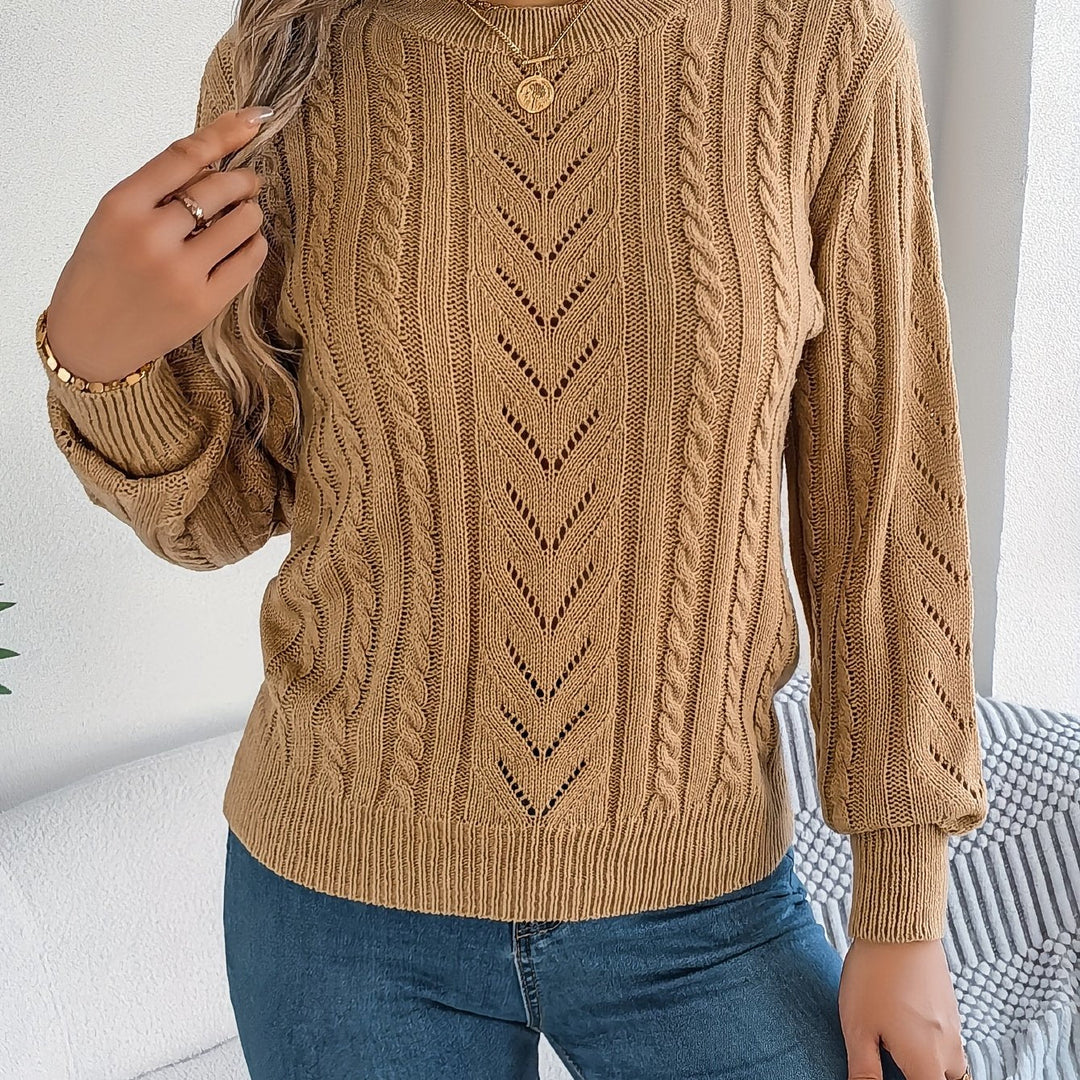 Blythe | Cable Knit Textured Sweater