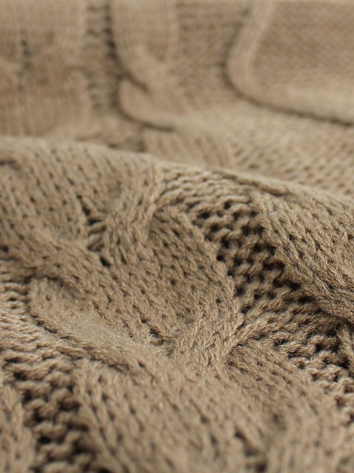 Cora | Cozy Cable Knit V-Neck Sweater Vest