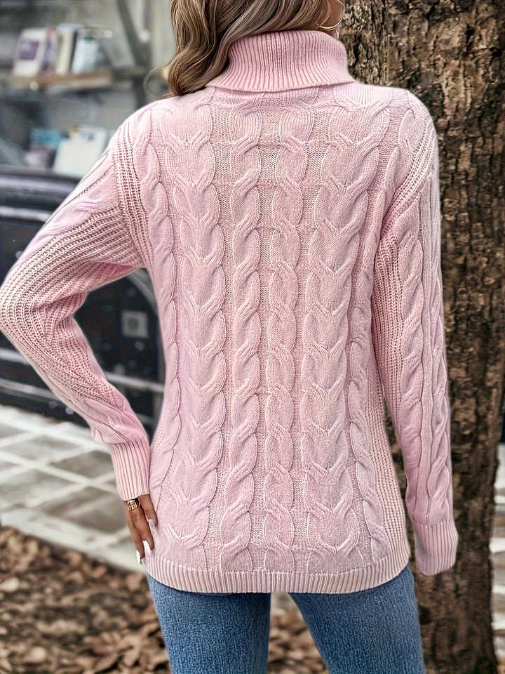 Celeste | Cozy Cable Knit Turtleneck