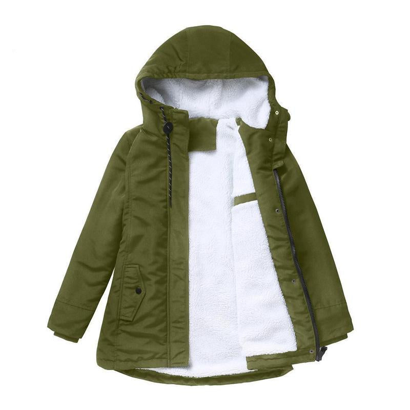 AMINA - Insulated winter coat with hood and quilted lining for ultimate warmth comfort