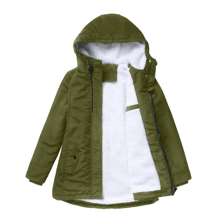 AMINA - Insulated winter coat with hood and quilted lining for ultimate warmth comfort