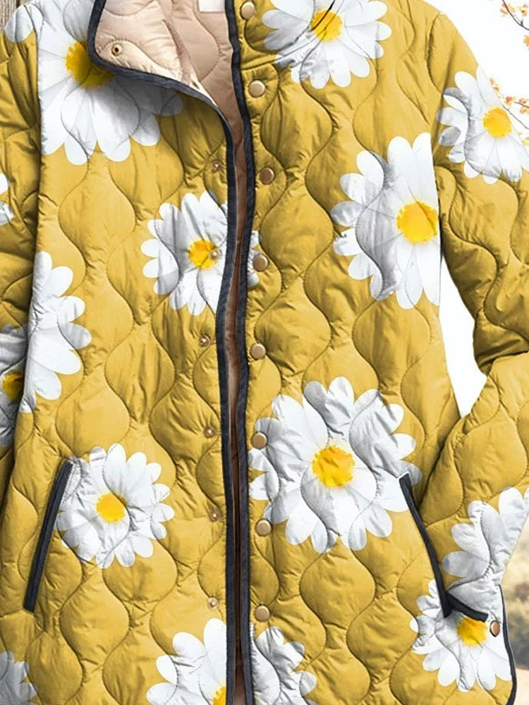 Ladies' Jacket with Charming Daisy Pattern