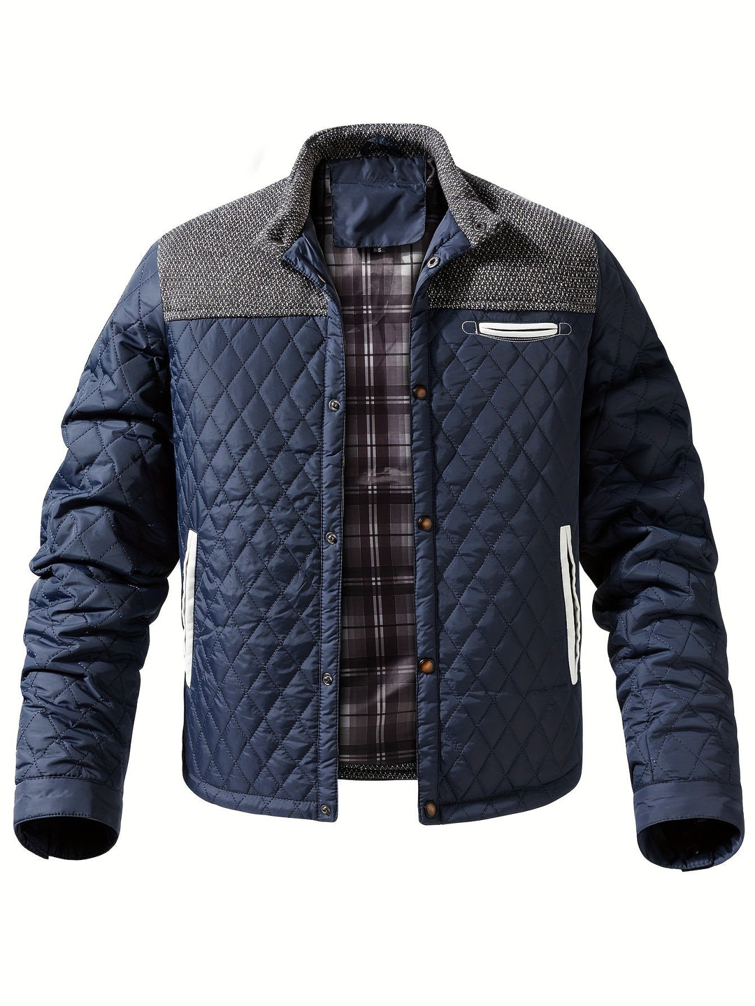 Gideon | Quilted Stand Collar Jacket