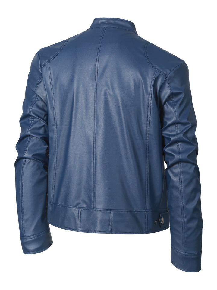 Roman | Stand Collar Moto Jacket