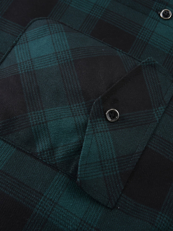 Desmond | Quilted Checkered Shirt Jacket