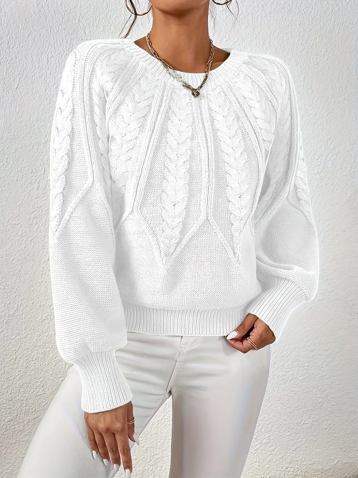 Eleanor | Relaxed Cable Knit Sweater