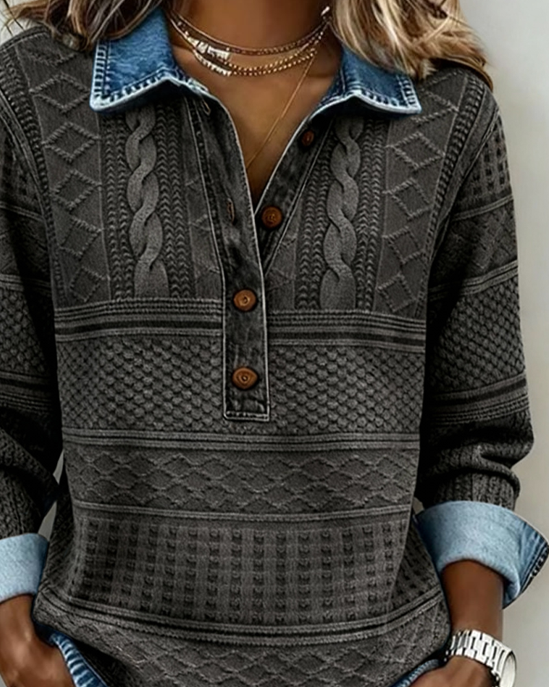 Ladies Cable Knit Sweater