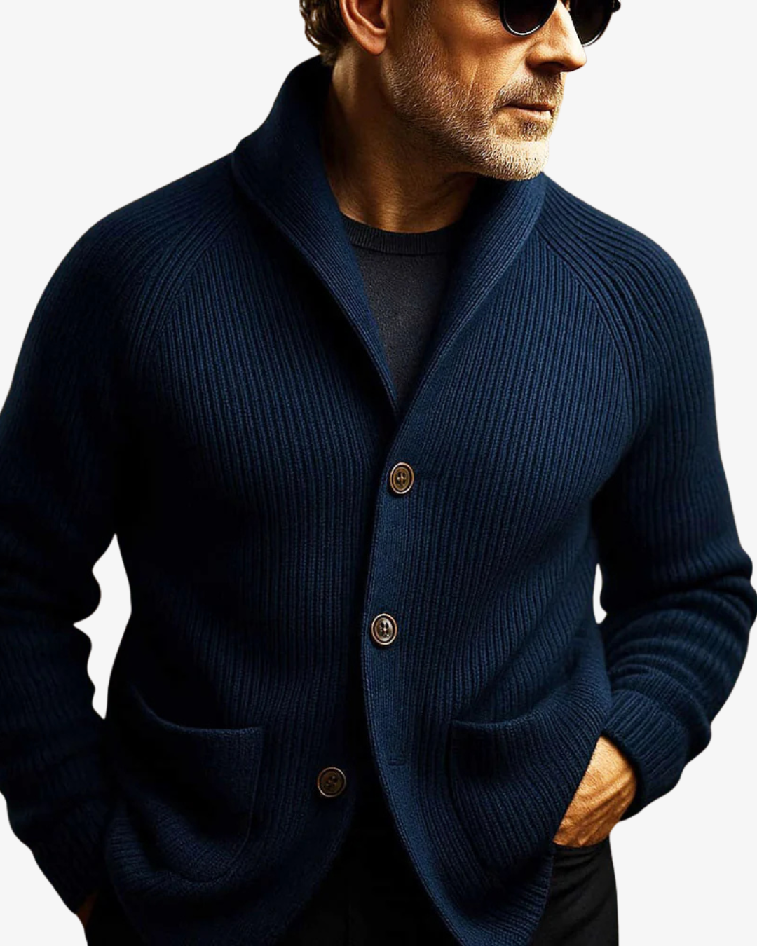 Elliot | Custom-Made Button-Front Knit Cardigan