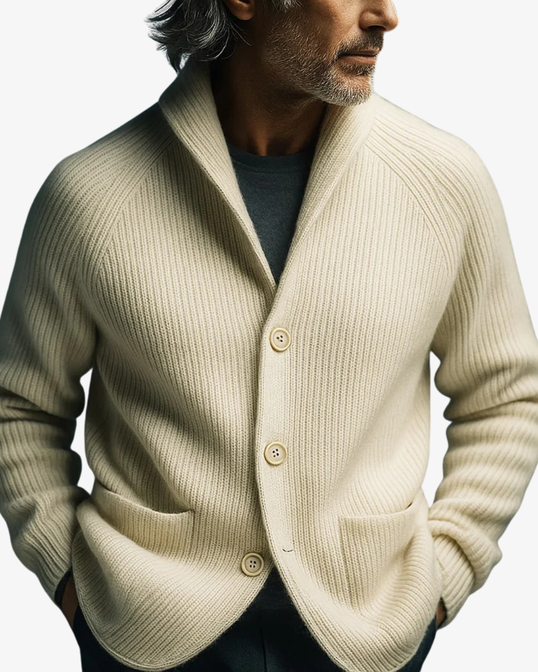 Elliot | Custom-Made Button-Front Knit Cardigan