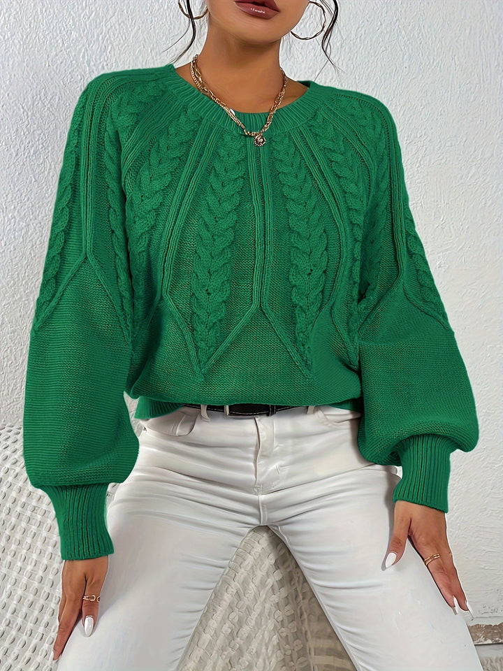 Eleanor | Relaxed Cable Knit Sweater