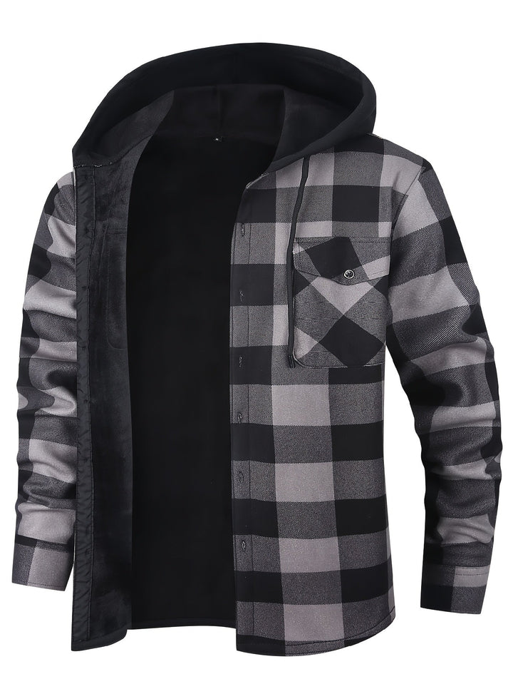 Desmond | Quilted Checkered Shirt Jacket