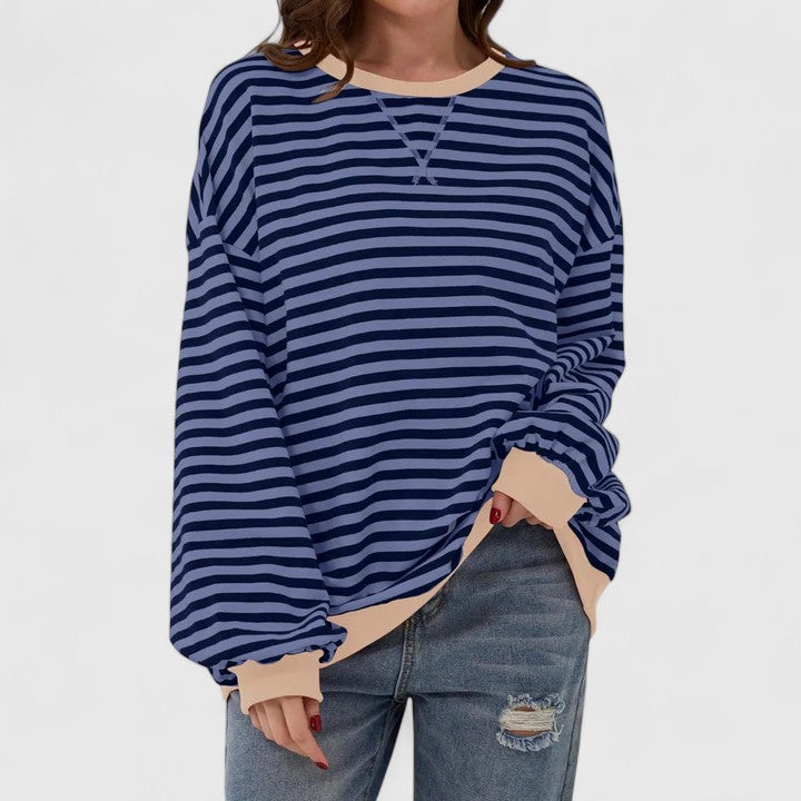 JULIA - RELAXED STRIPES SWEATSHIRT
