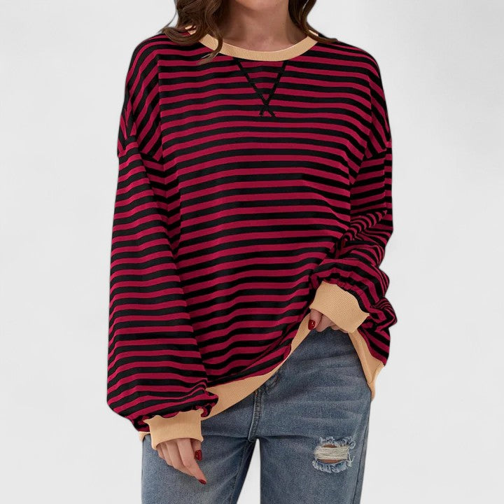 JULIA - RELAXED STRIPES SWEATSHIRT