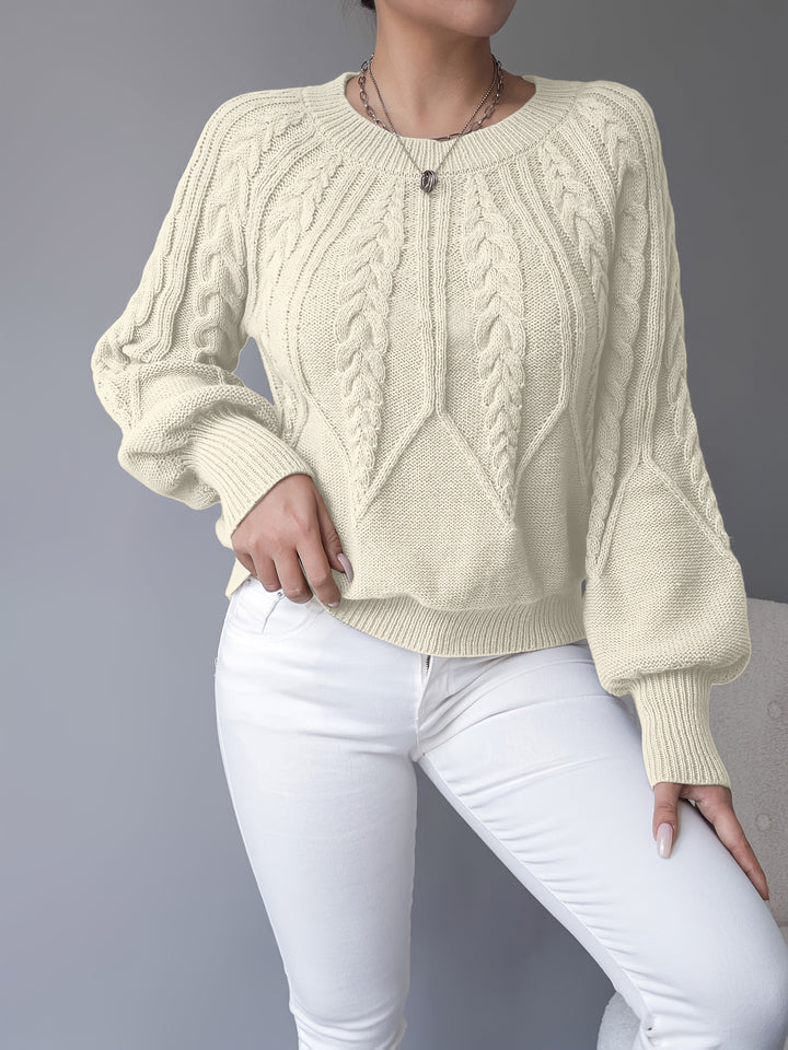 Elsie | Cable Knit Texture Sweater