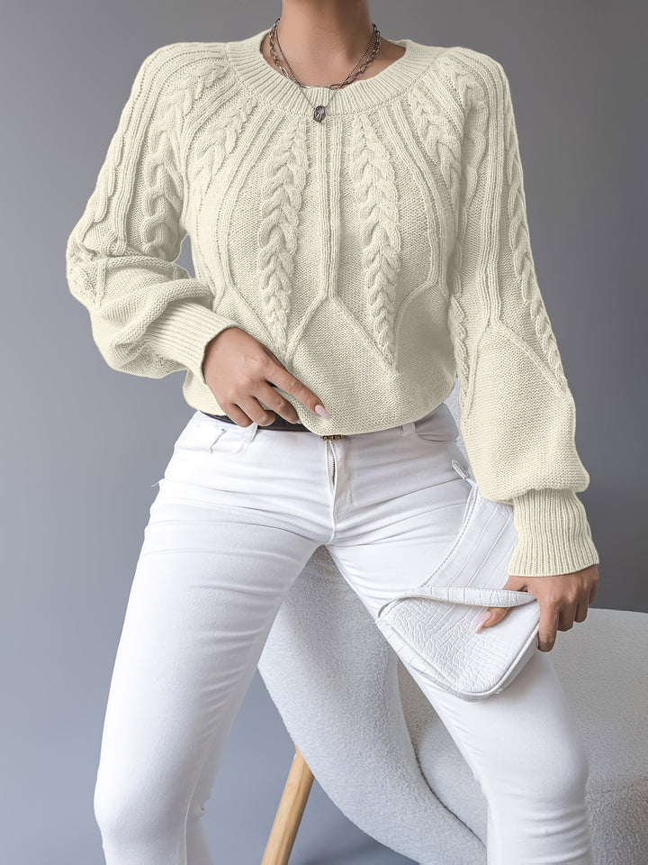 Elsie | Cable Knit Texture Sweater