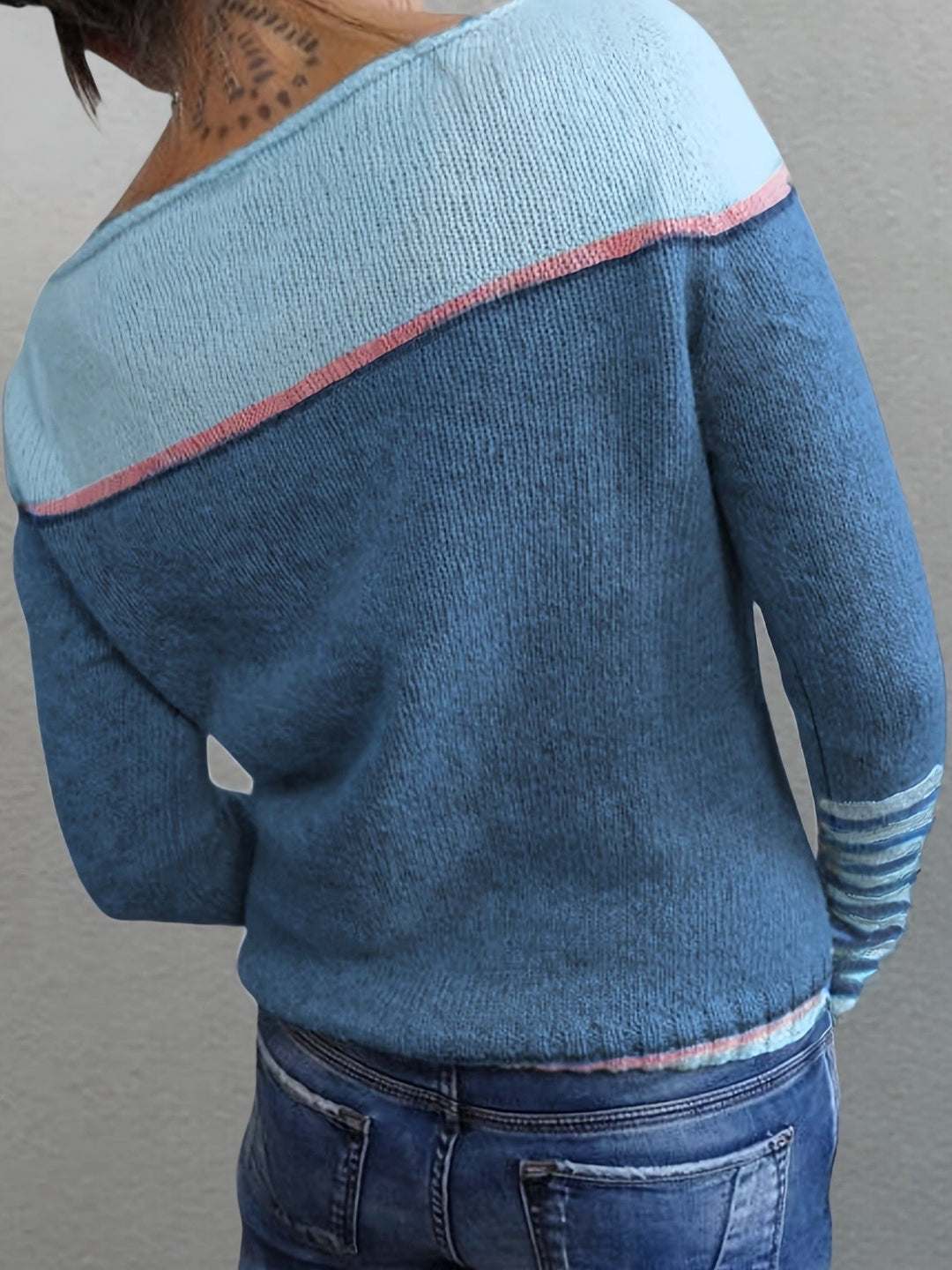 Francesca | Color-Block Bootneck Sweater