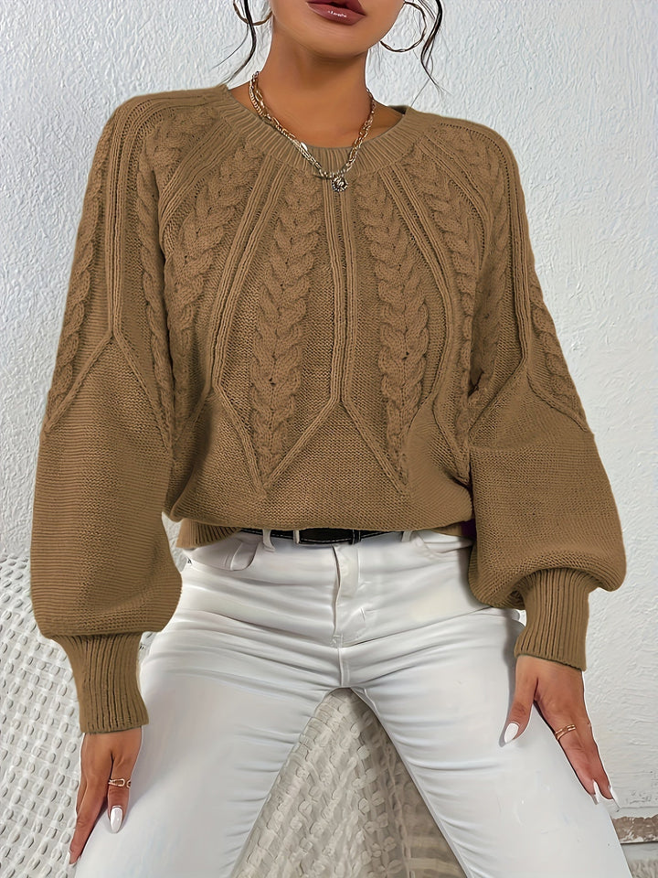 Eleanor | Relaxed Cable Knit Sweater