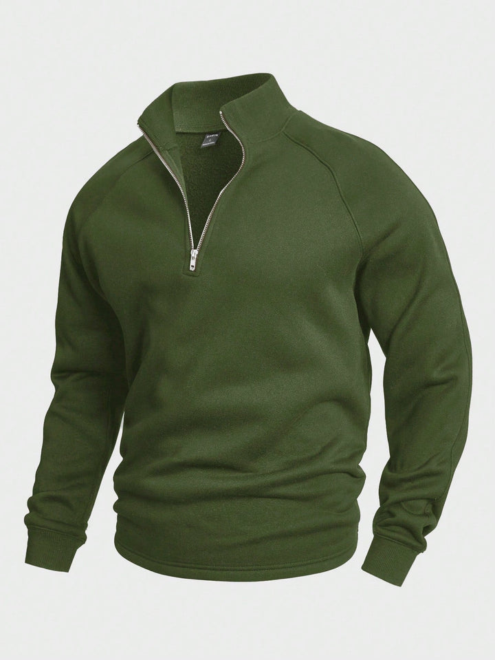 Men's Classic Half-Zip Pullover Sweater