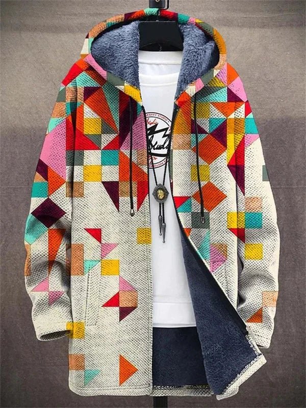 NICKI – COLOR BLOCK FLEECE-LINED HOODIE