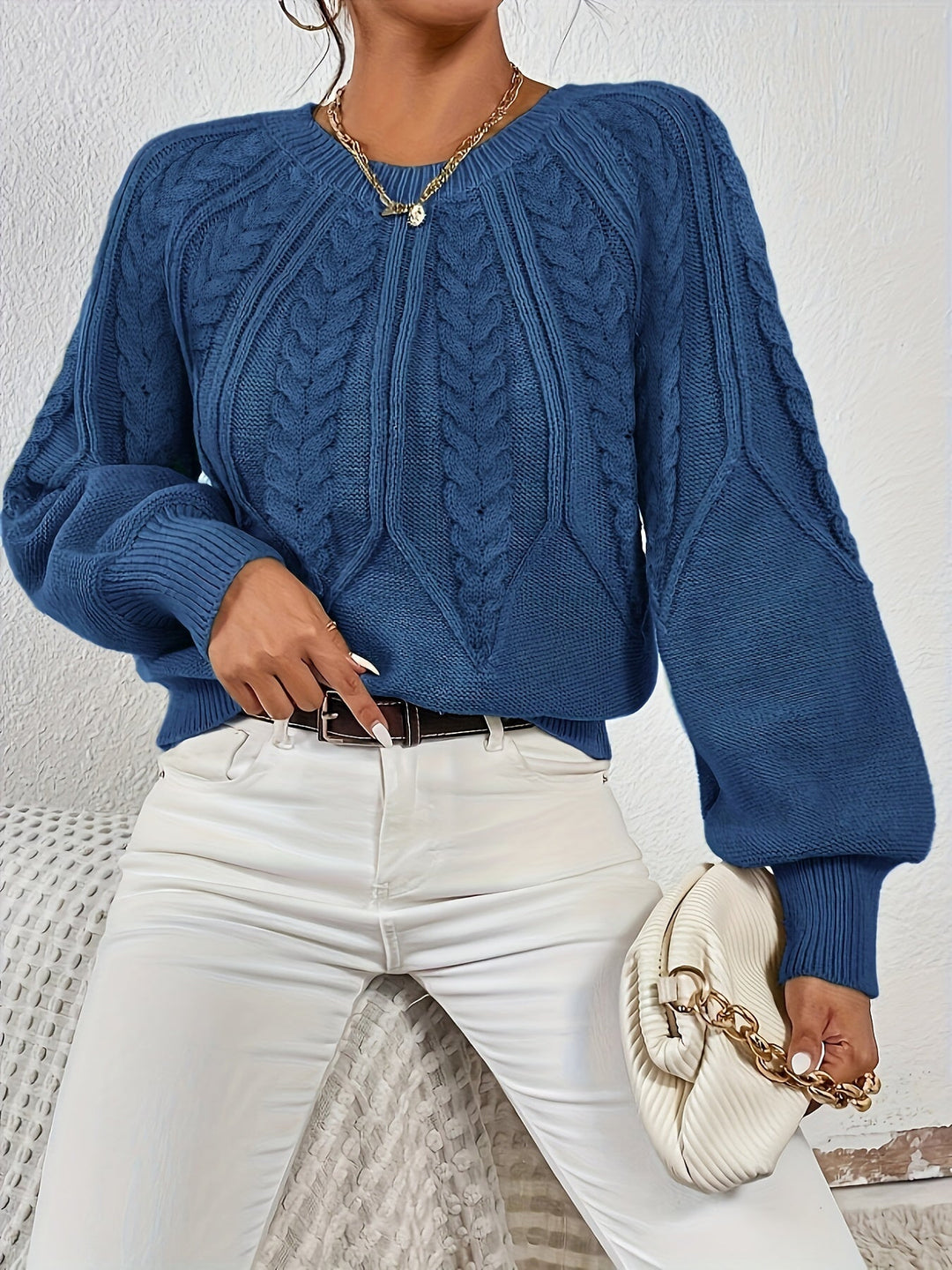 Eleanor | Relaxed Cable Knit Sweater