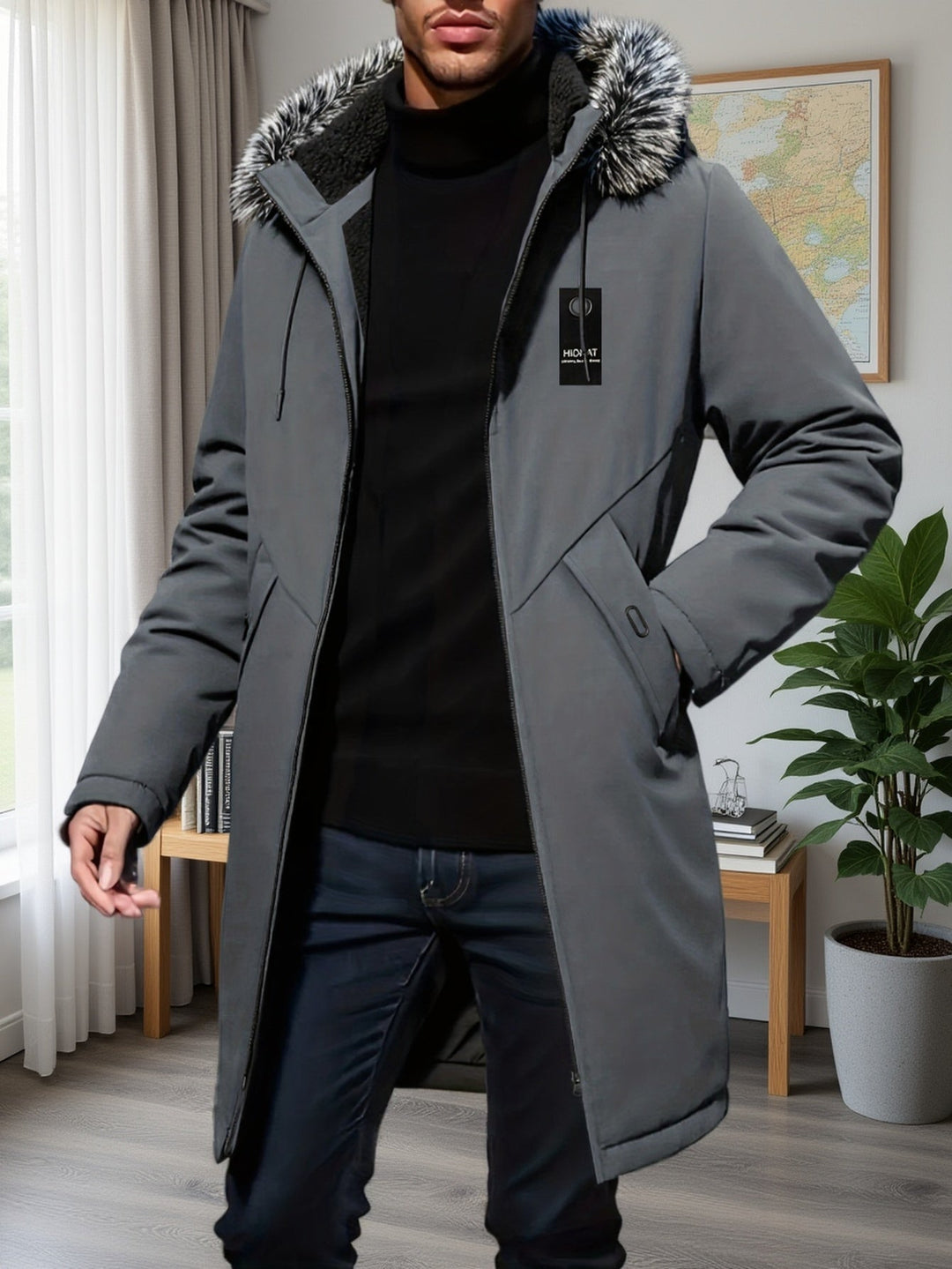 Lincoln | Quilted Mid-Length Parka Jacket