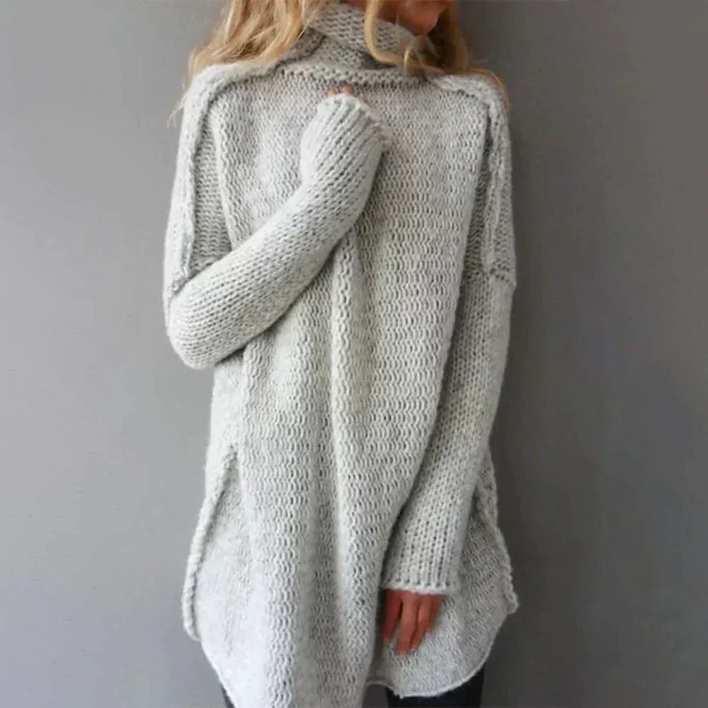 Emma - Gray Sweater for Women in Plus Sizes