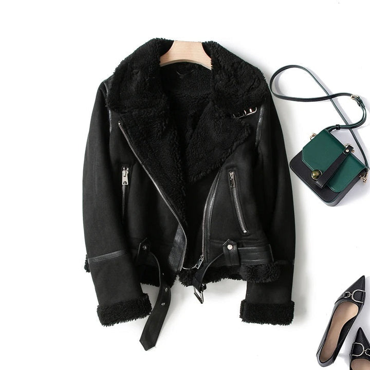 Ladies Vintage Pilot Bomber Jacket