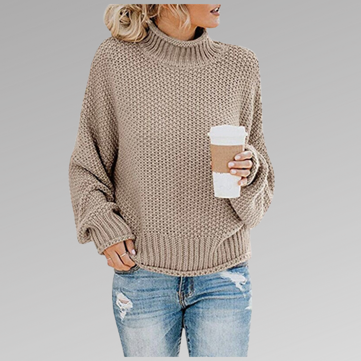 Women's Chunky Cable Knit Turtleneck