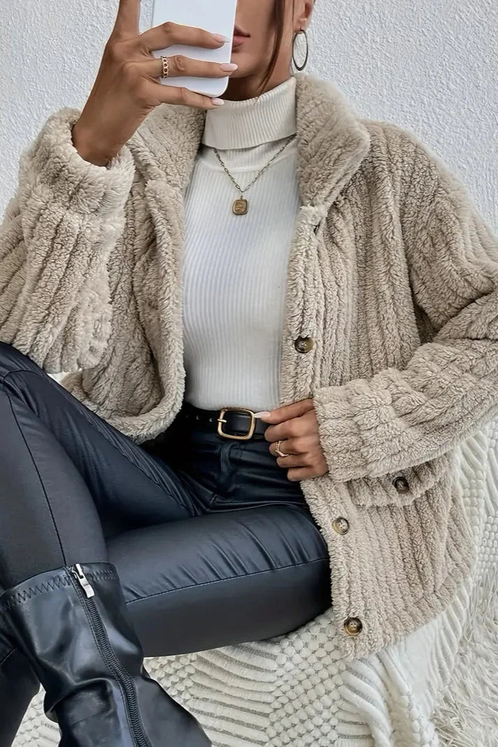 Nova | Reversible Velvet Button Cardigan