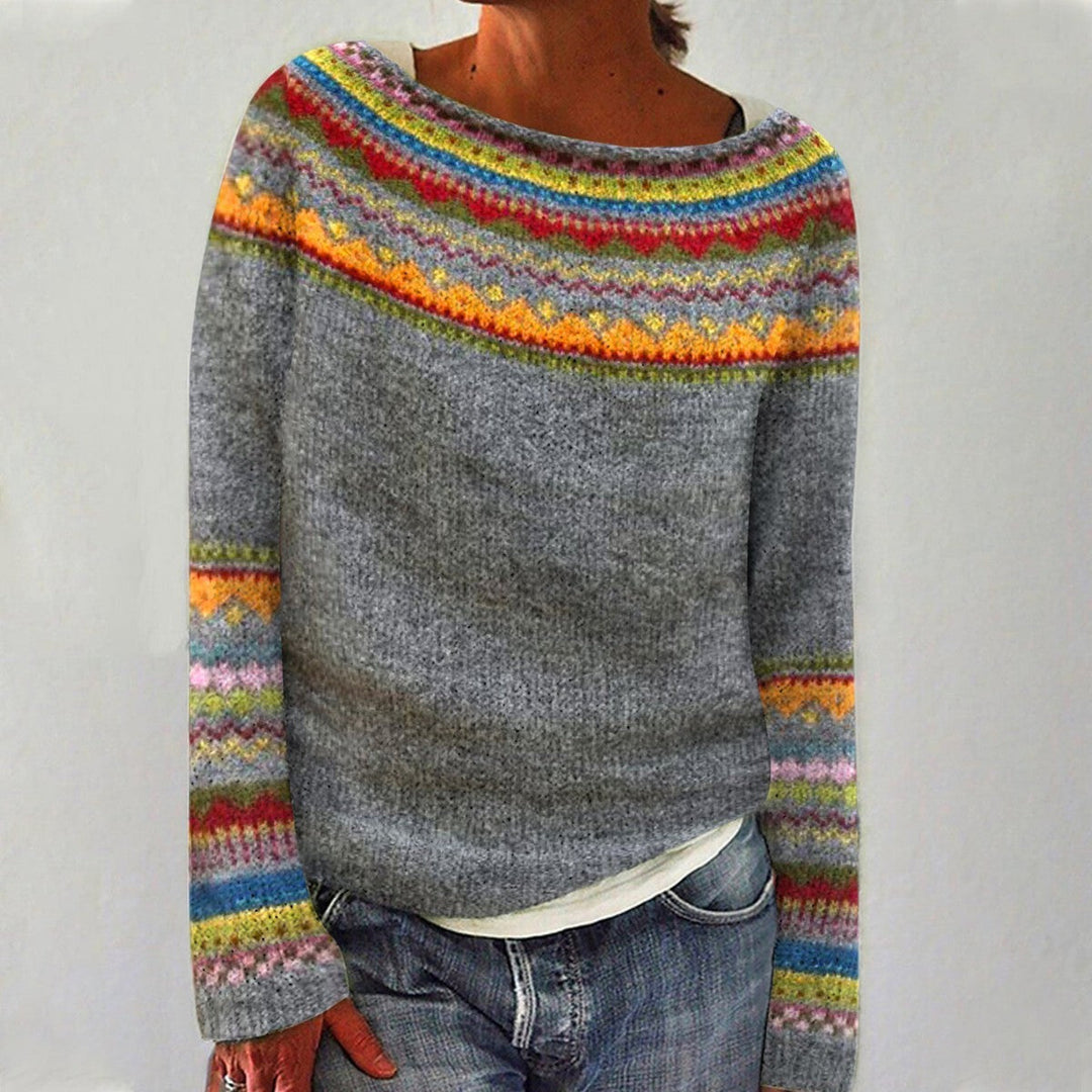 GWEN – COZY PATTERN SWEATER