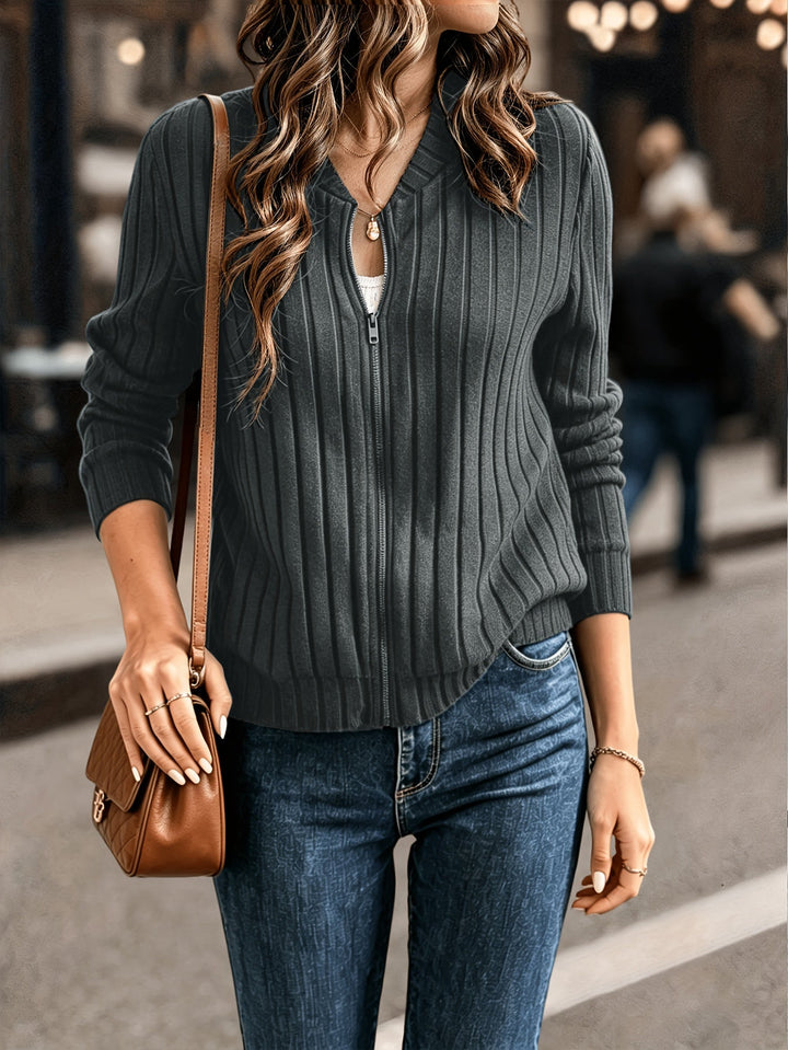 Blair | Ribbed Zip Jacket