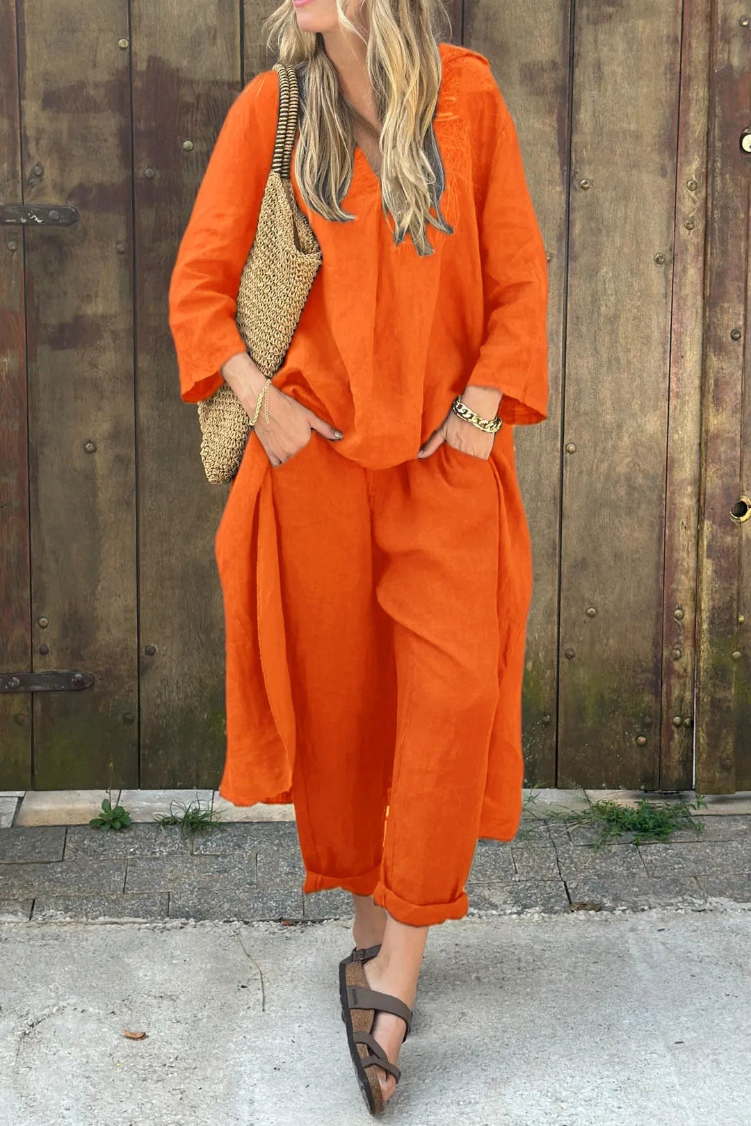 Brielle | Casual Summer Set with Lightweight Top and Matching Bottoms