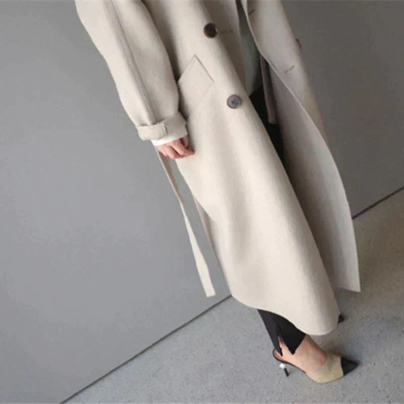Sarah | Long Wool Coat