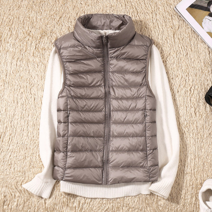 Charlotte – New Waterproof Vest with White Duck Down