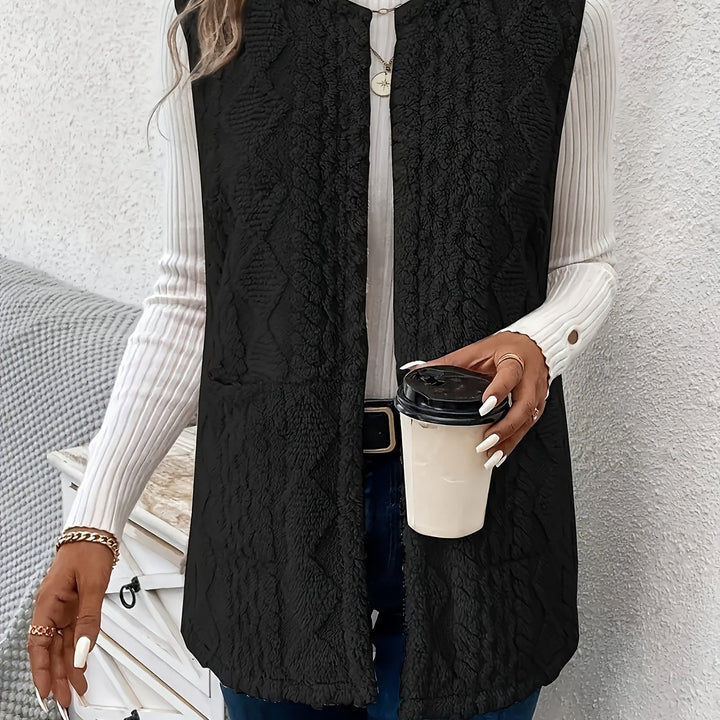 Brenna | Cozy Textureless Sleeveless Vest