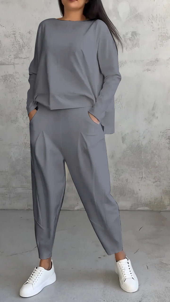 Rosalie | Lounge Set with Long Sleeve Top and Trousers