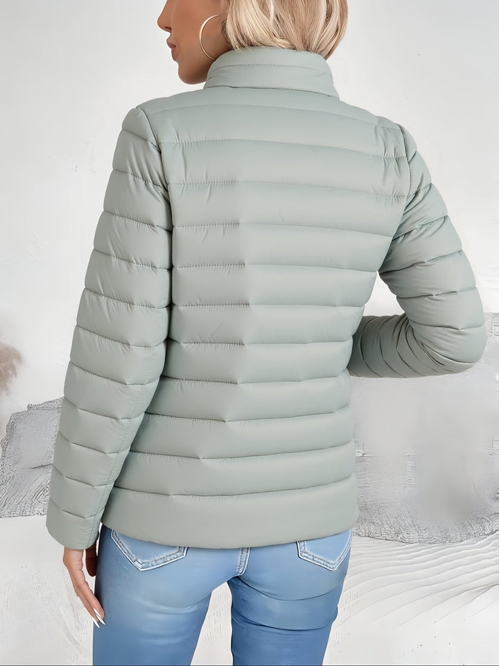 Vivienne | Lightweight Stand Collar Puffer Jacket