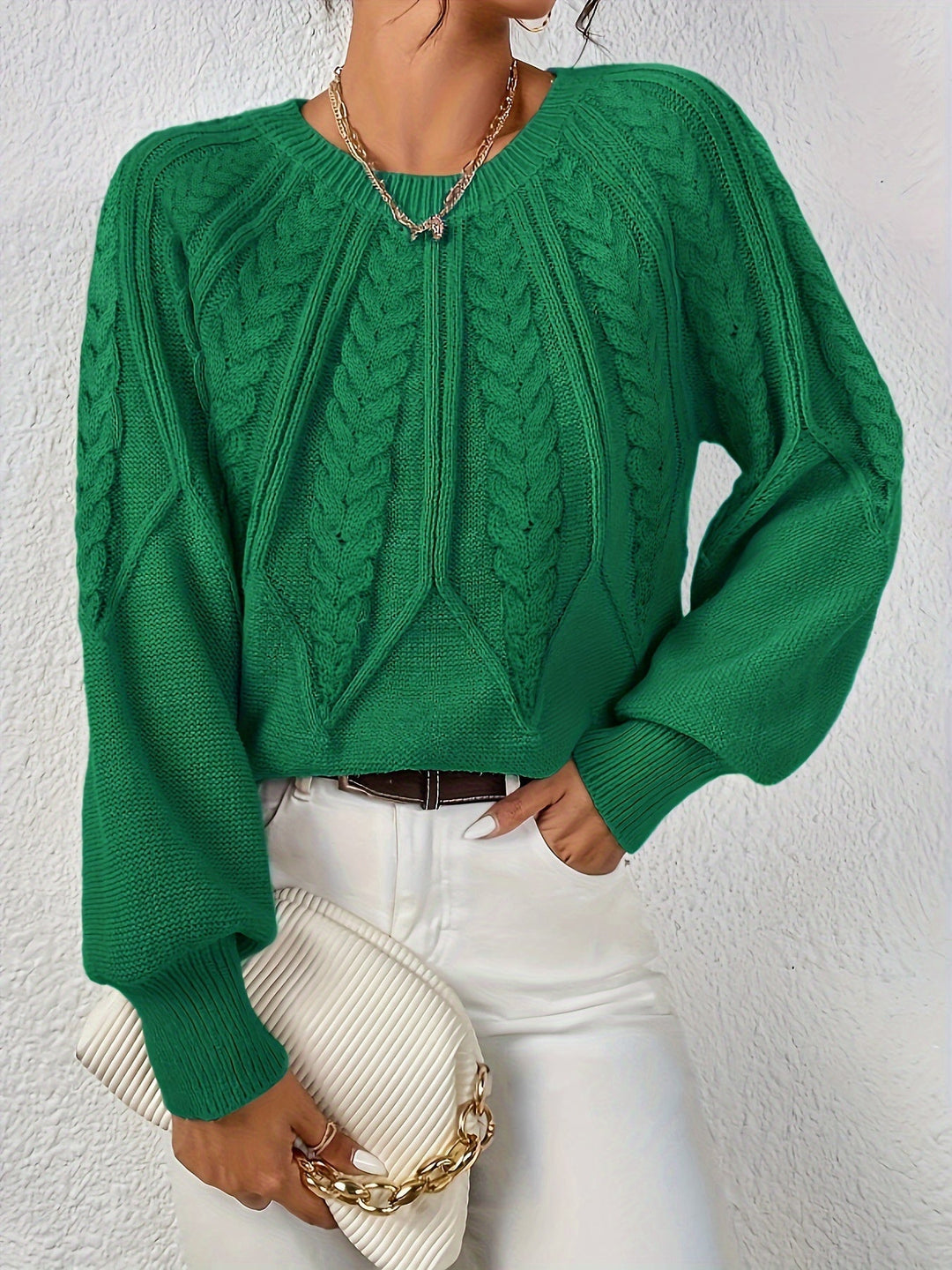 Eleanor | Relaxed Cable Knit Sweater