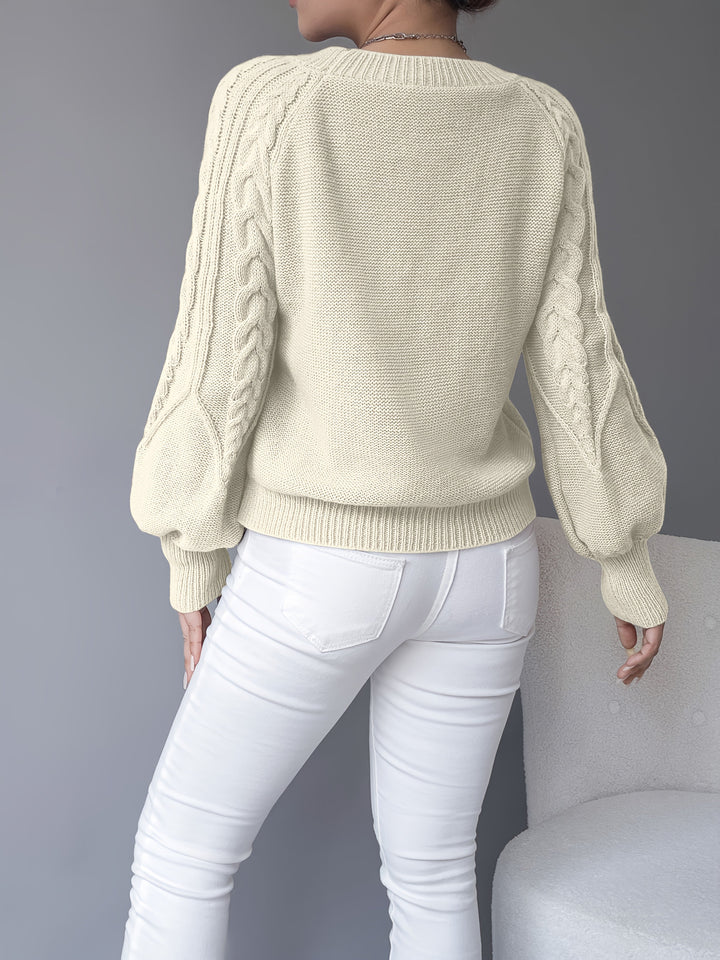 Elsie | Cable Knit Texture Sweater