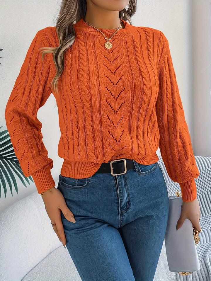 Blythe | Cable Knit Textured Sweater