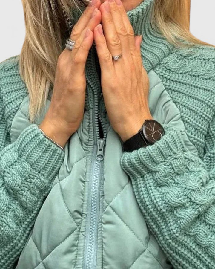 SOPHIA – COZY QUILTED CARDIGAN