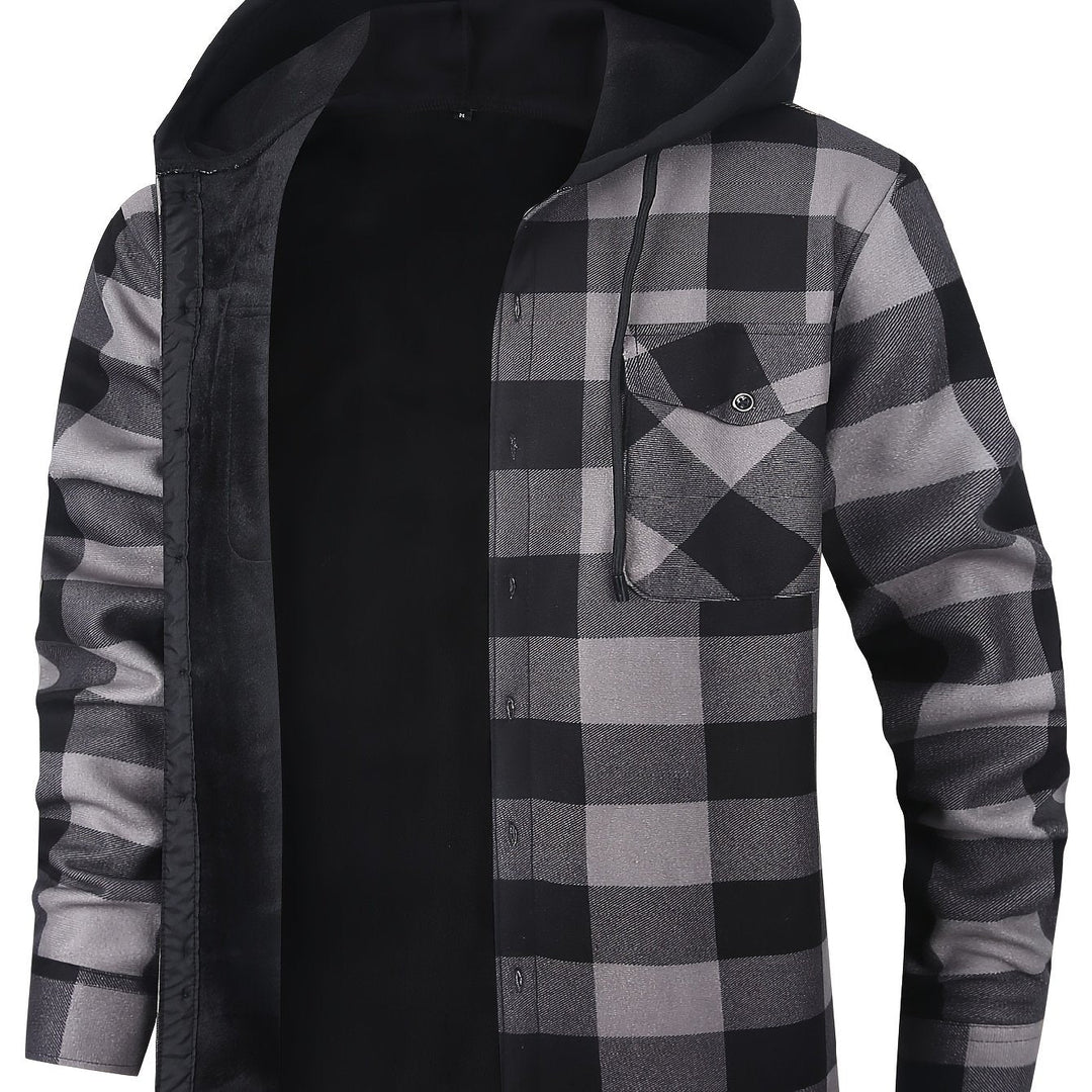 Desmond | Quilted Checkered Shirt Jacket