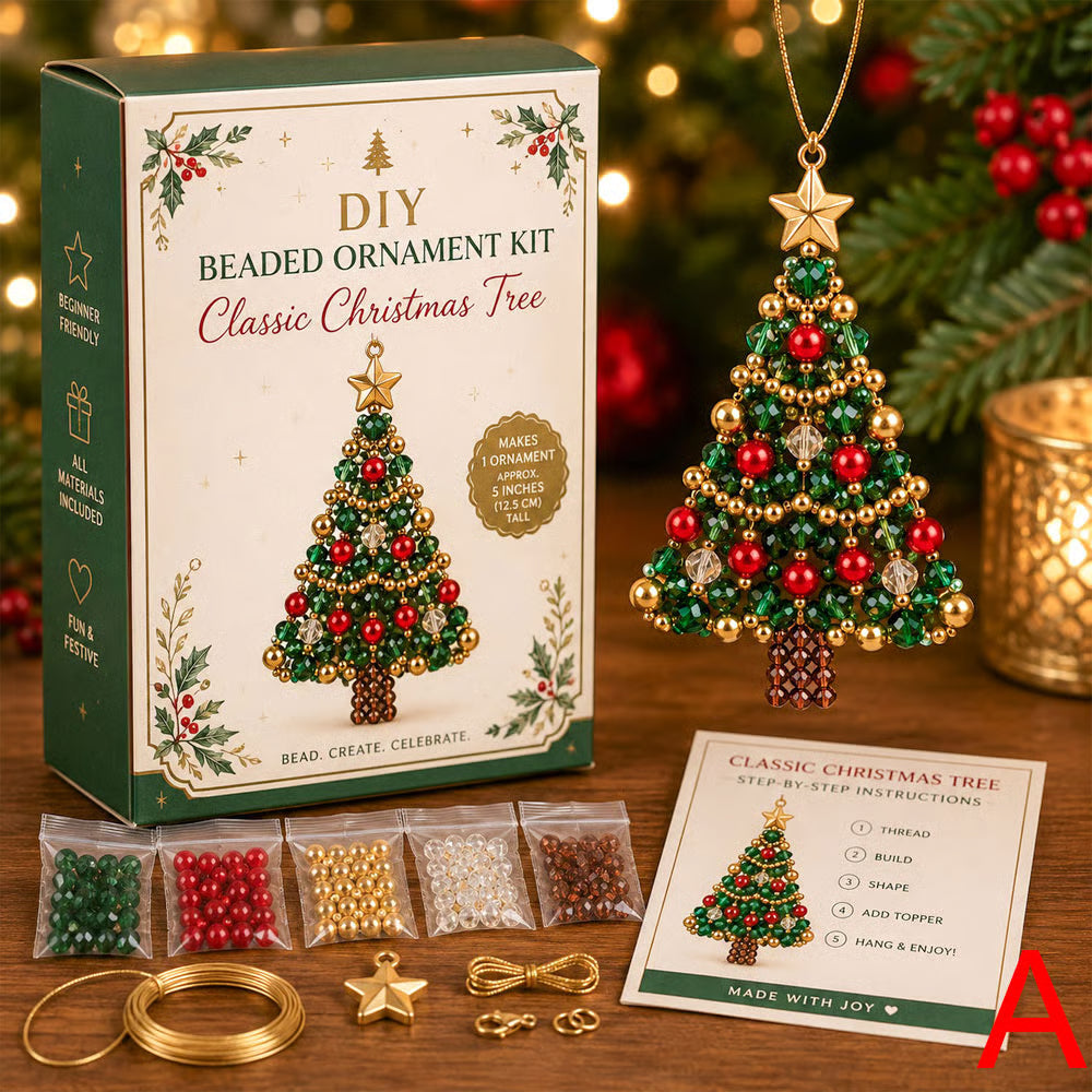 Samantha | Holiday Ornament Set with Tree and Snowflake