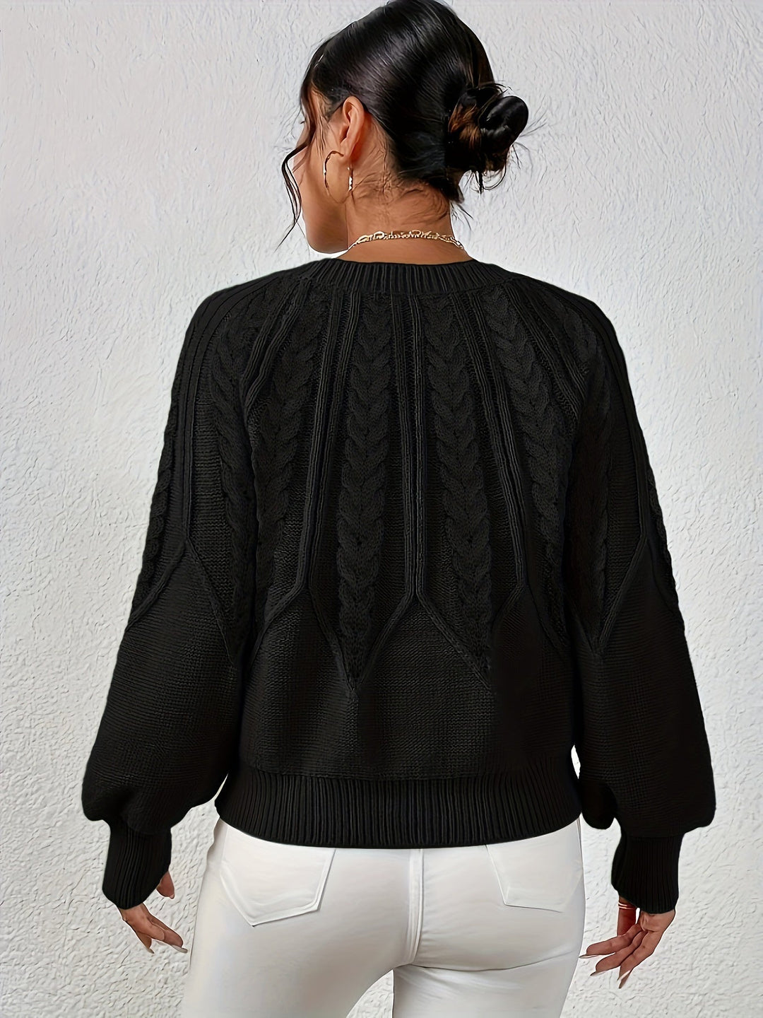 Eleanor | Relaxed Cable Knit Sweater