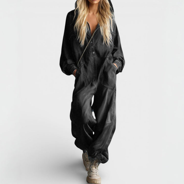 Sierra | Long Sleeve Hoodie Jumpsuit
