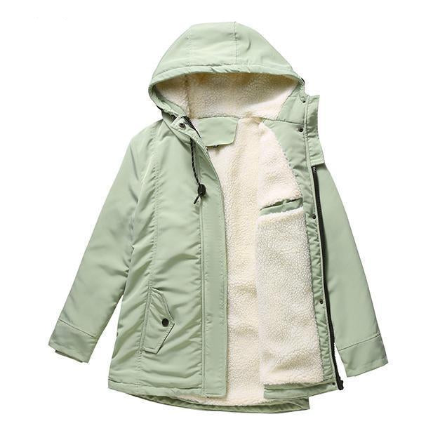 AMINA - Insulated winter coat with hood and quilted lining for ultimate warmth comfort