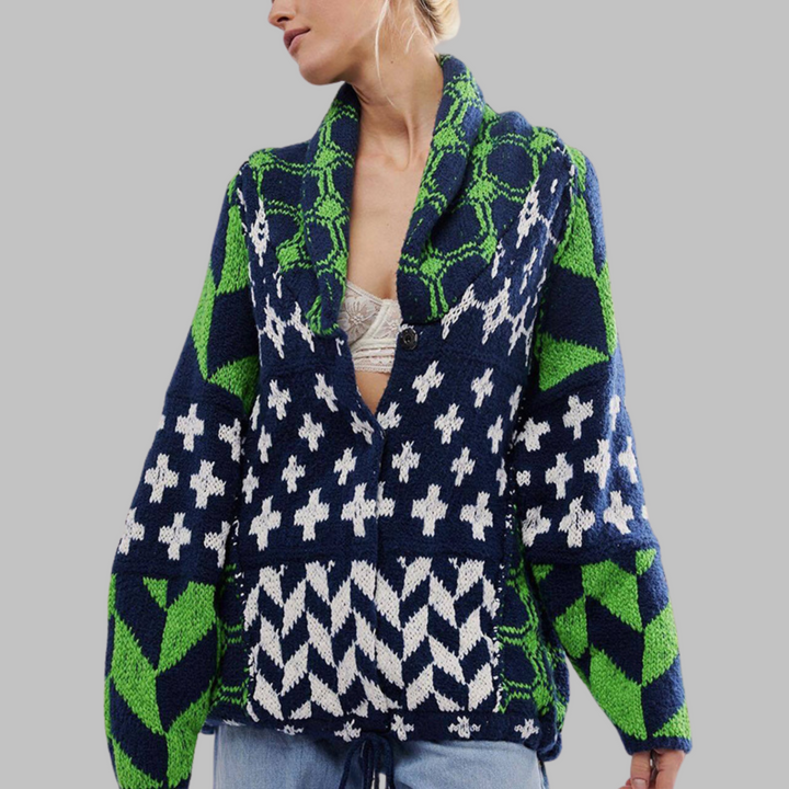 KYLINE – CLEAR GEOMETRIC CARDIGAN