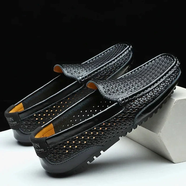 Edmond Genuine Leather Slip-Ons