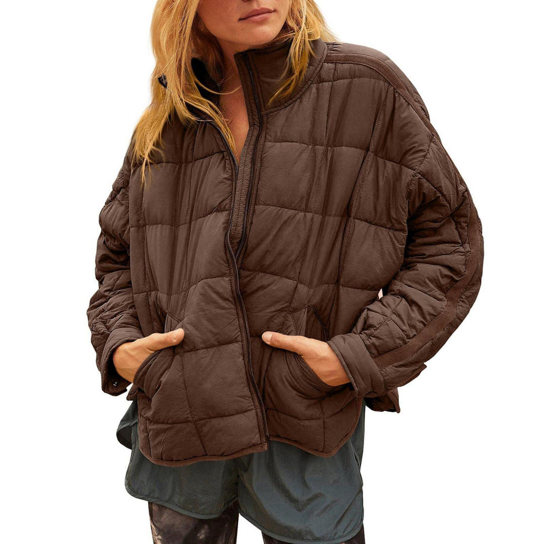 APRIL - Lightweight Compact Zip Puffer Jacket