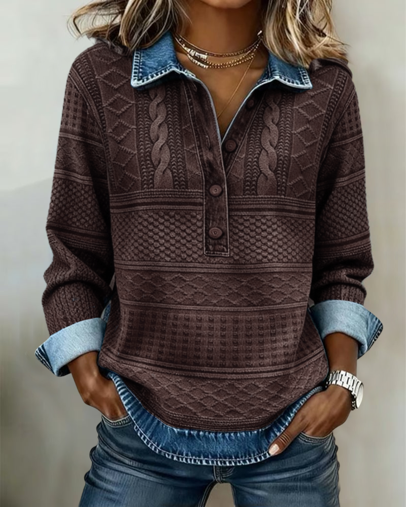 Ladies Cable Knit Sweater